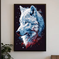 Majestic Wolf Portrait Poster