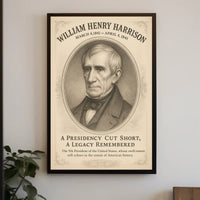 William Henry Harrison 9th President Sketch Poster Art Print PosterGoat