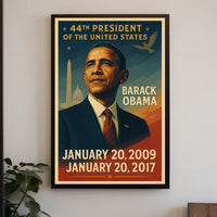 Barack Obama Inspirational Presidential Era Historical Poster
