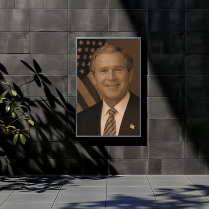 George W. Bush 43rd President Sepia Photo