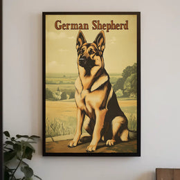 German Shepherd Portrait Poster