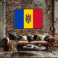 Moldova, Republic of Flag Poster