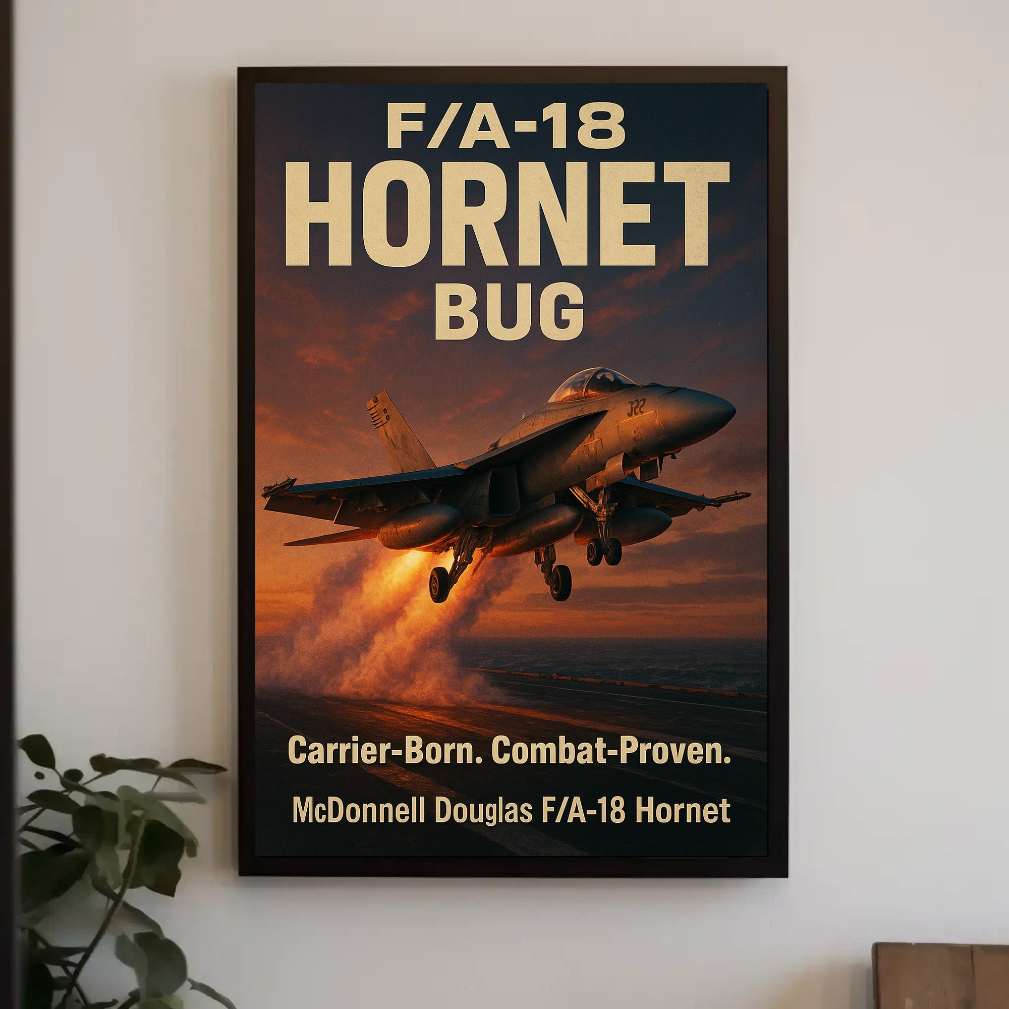 F/A-18 Hornet Takes Flight - Poster