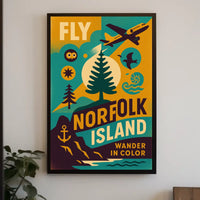 Fly to Norfolk Island Poster