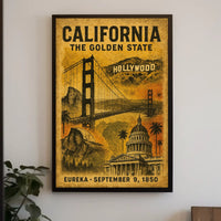 California The Golden State Poster