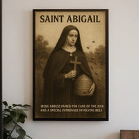Saint Abigail Irish Abbess Poster