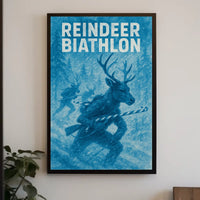 Reindeer Biathlon Poster