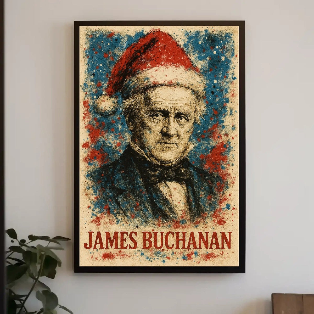 James Buchanan 15th President of the United States Christmas SeriesPoster