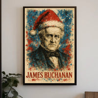 James Buchanan 15th President of the United States Christmas SeriesPoster
