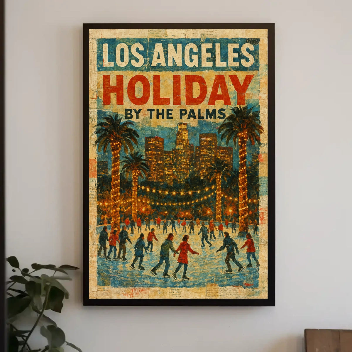 Los Angeles Holiday By The Palms Poster