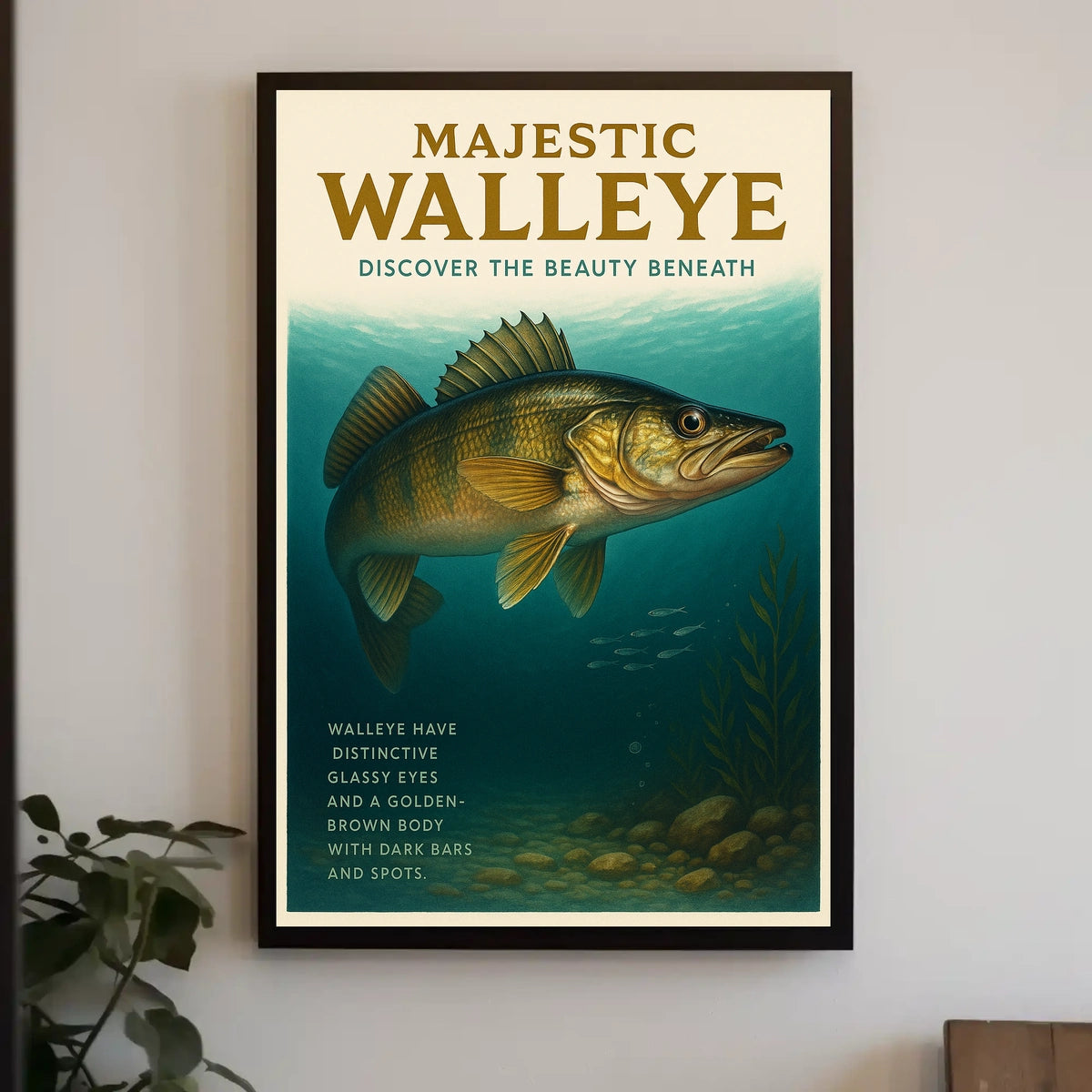 Majestic Walleye Poster