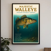 Majestic Walleye Poster