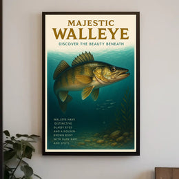 Majestic Walleye Poster
