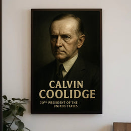 Calvin Coolidge 30th President Poster Wall Art Decor