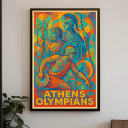 Athens Olympians Poster
