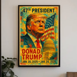 Donald Trump Bold Patriotism Pop Art Poster