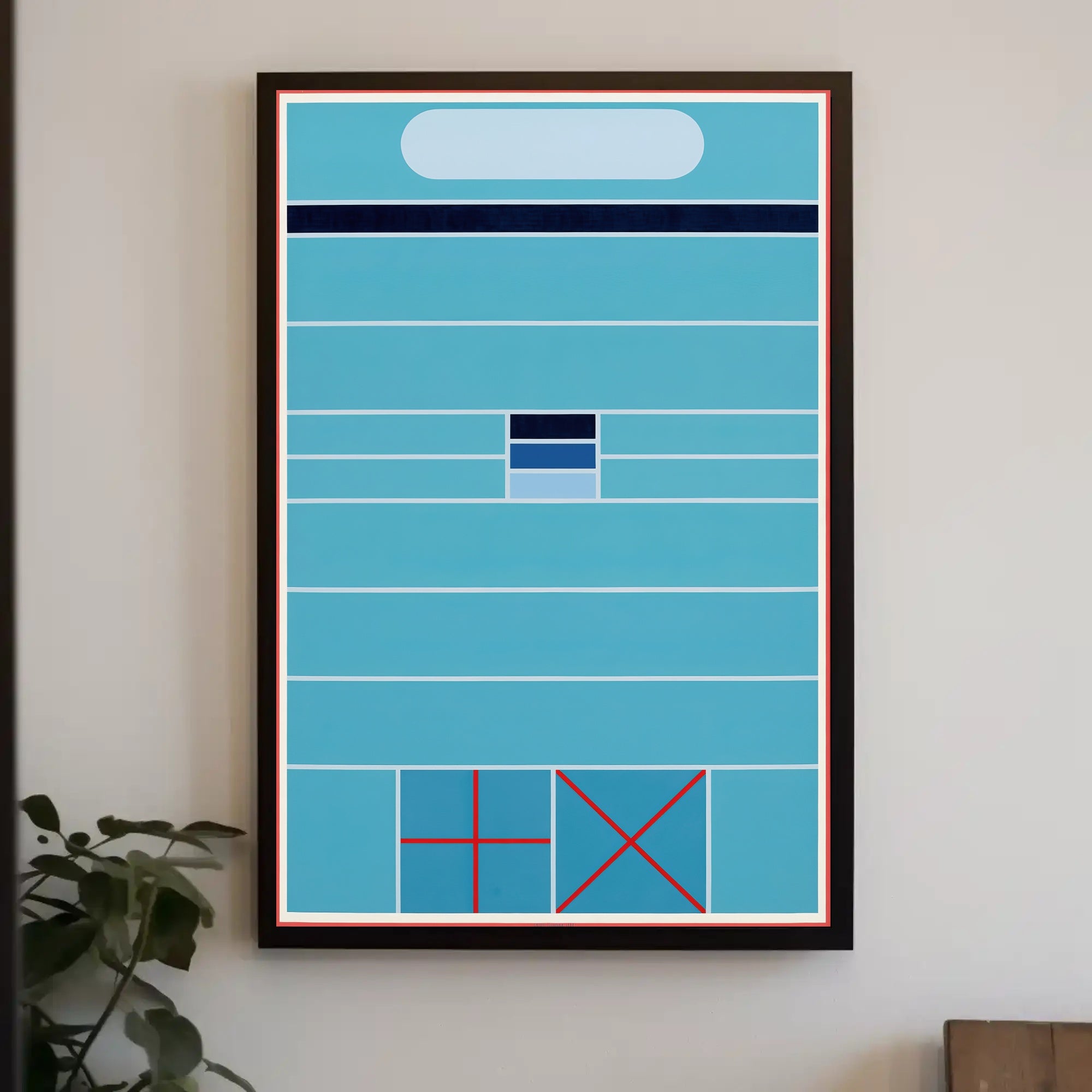 Abstract Geometric Composition Minimalist Poster