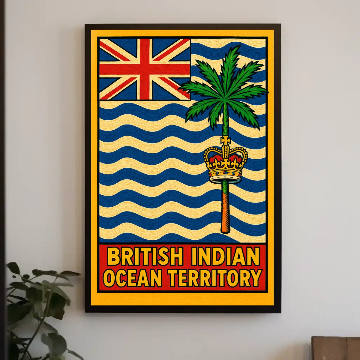 British Indian Ocean Territory Flag Poster