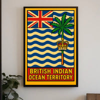 British Indian Ocean Territory Flag Poster