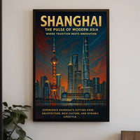 Shanghai The Pulse Of Modern Asia Poster