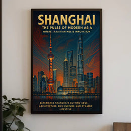 Shanghai The Pulse Of Modern Asia Poster