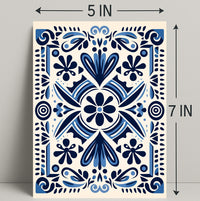 Ornate Floral Design Poster