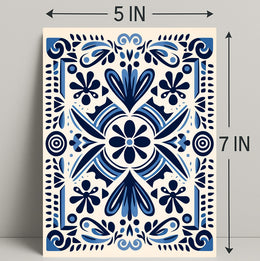 Ornate Floral Design Poster