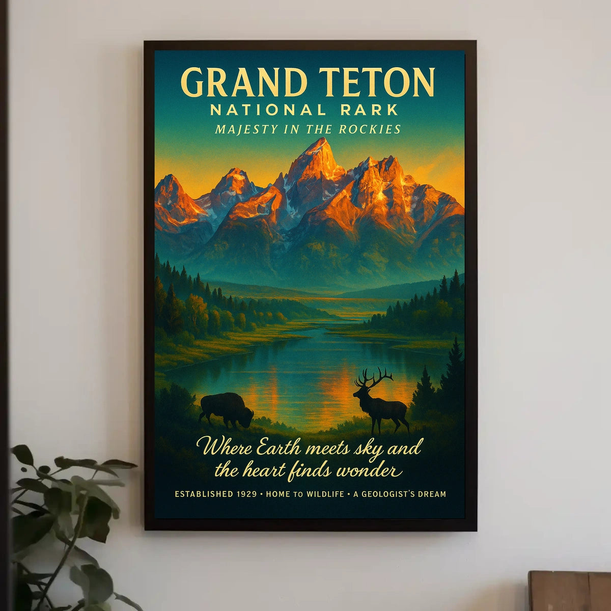 Majesty in the Rockies Poster