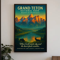 Majesty in the Rockies Poster