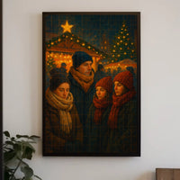 Winter Evening Gathering Poster
