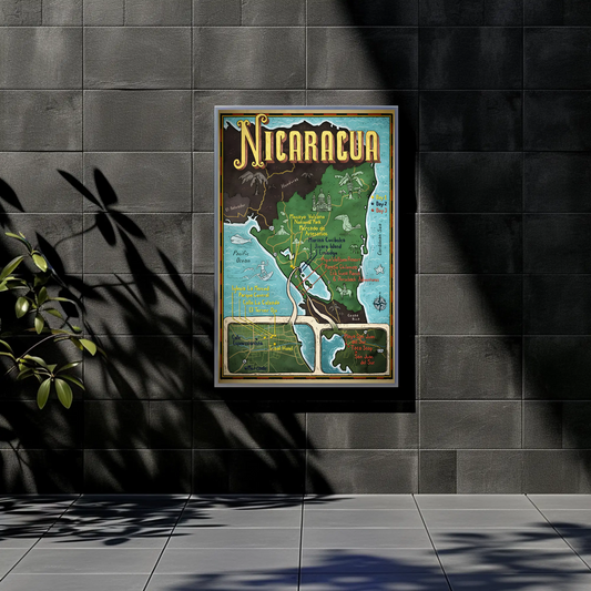 Nicaragua Travel Map