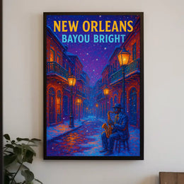New Orleans Bayou Bright Poster
