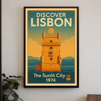 Discover Lisbon The Sunlit City Poster