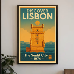 Discover Lisbon The Sunlit City Poster