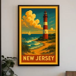 New Jersey Coastal Lighthouse Poster