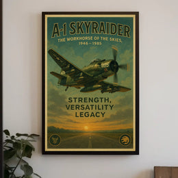 A-1 Skyraider The Workhorse of the Skies Poster
