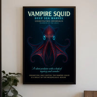 Vampire Squid Deep Sea Marvel Poster