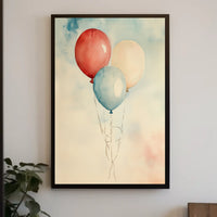 painting of three balloons Poster