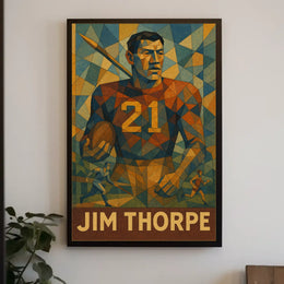 Jim Thorpe Legendary Athlete Poster