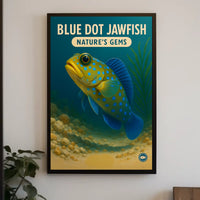 Blue Dot Jawfish NatureS Gems Poster