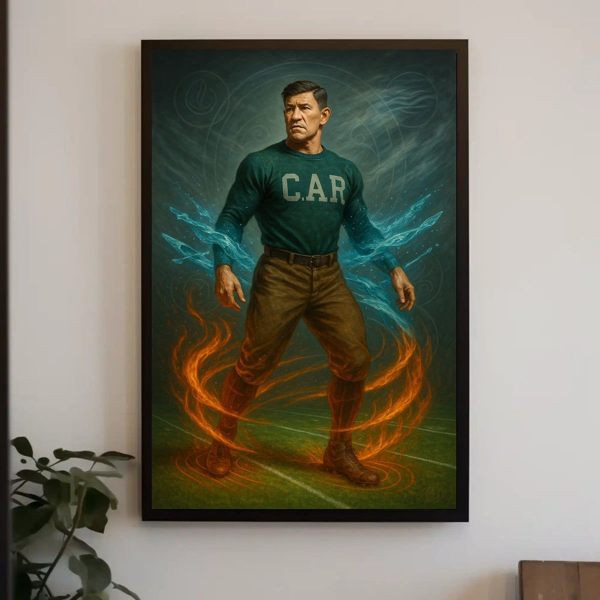 Elemental Athlete Art Jim Thorpe Poster