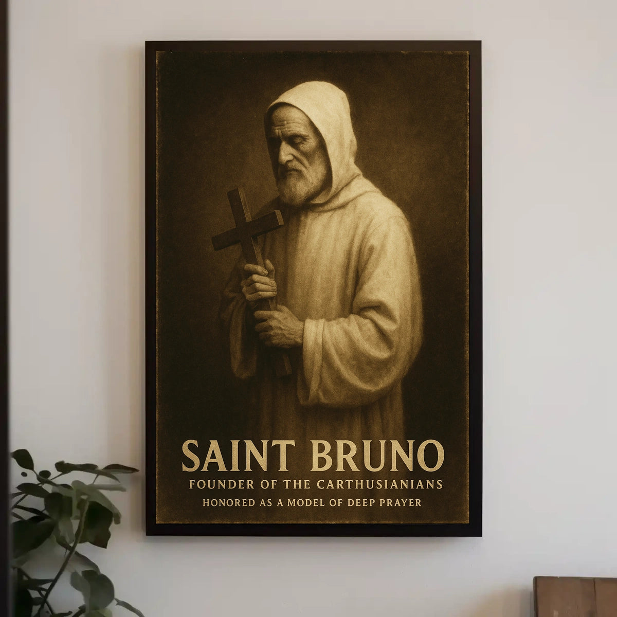 Saint Bruno Founder Of The Carthusians Poster