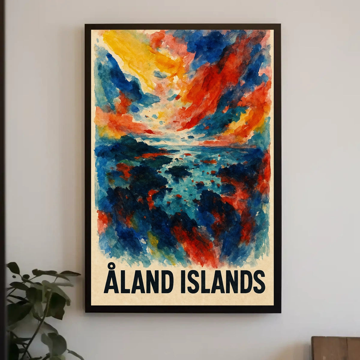 Åland Islands A Vibrant Landscape Poster