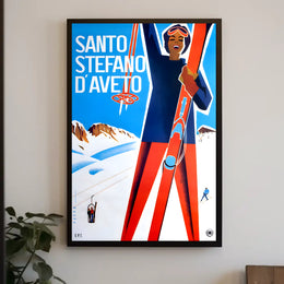 Santo Stefano d’Aveto Vintage Travel Poster PosterGoat