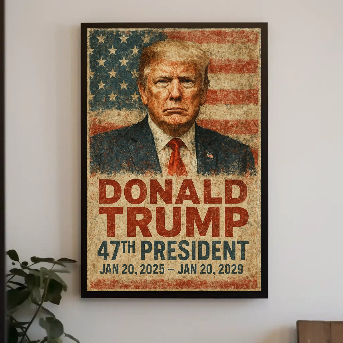 Trump Vision Resolve Patriotic Poster