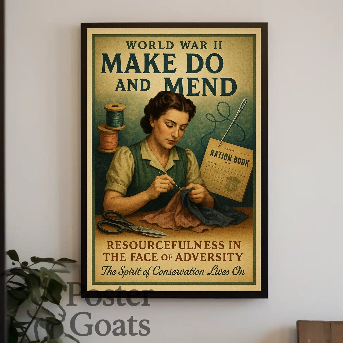World War II Conservation Propaganda Poster