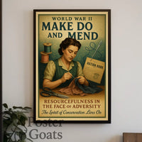 World War II Conservation Propaganda Poster