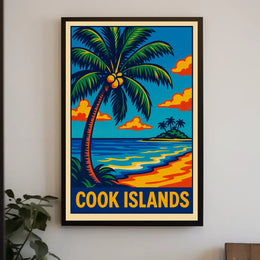 Tropical Paradise Cook Islands Poster