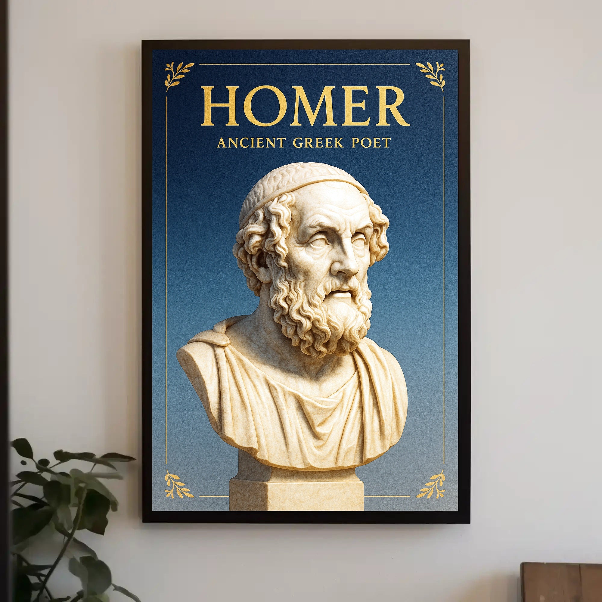 Homer Ancient Greek Poet Poster PosterGoat
