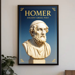 Homer Ancient Greek Poet Poster PosterGoat